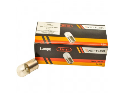 Лампа 24 V 5 W стоп-сигнал, повторитель, габарит T16 VETTLER