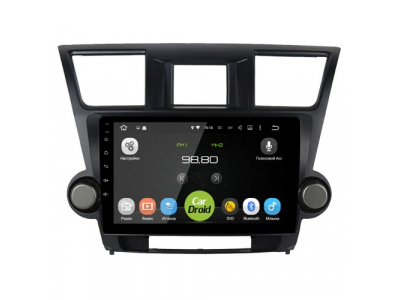Штатная магнитола CarDroid RD-1122F для Toyota Highlander 2 2007-2013