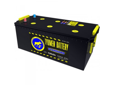 Аккумулятор 6ст - 190 (Тюмень) L (отеч.авто) конус