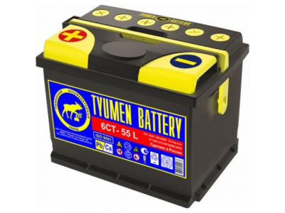 Аккумулятор 6ст - 55 (Тюмень) L - пп